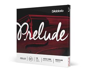 D'Addario Prelude Cello String Set 1/8 Scale, Medium Tension | Prelude cello strings deliver warm tone, durable steel core construction and reliable student performance.