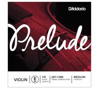 D'Addario Violin String Prelude E – Solid Steel Core, Warm Tone – 1/8 Size, Medium Tension