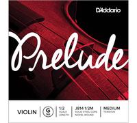 D'Addario Violin G String Prelude – 1/2 Size, Medium Tension, Solid Steel Core