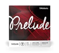 D'Addario Violin Single String Prelude J813 3/4M - D, 3/4, Medium Tension, Steel Core, Warm Tone