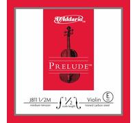 D'Addario Prelude Violin Single E String, 1/2 Scale, Medium Tension, 10-Pack