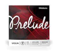 D’Addario Prelude Violin Single String, Single D String, 4/4 Scale, Medium Tension - J813 4/4M - Solid Steel Core, Warm Tone, Economical and Durable - Educator’s Choice for Student Strings - 1 String
