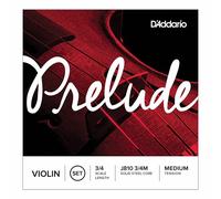 D'ADDARIO PRELUDE VIOLIN STRINGS - FULL SET - J810 3/4 SCALE - MEDIUM TENSION