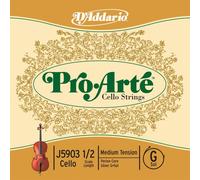 D'Addario Pro-Arté Cello 10Blk G 1/2 Med (J59031/2M-B10)
