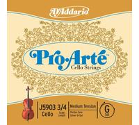 D'Addario Pro-Arté Cello 10Blk G 3/4 Med (J59033/4M-B10)