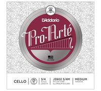 DAddario Pro-Arte Cello D String 3/4 Size Medium