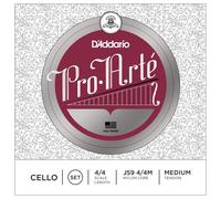 D'Addario Pro-Arte 4/4 Scale Medium Tension Cello String Set