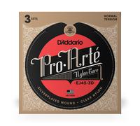 D'Addario Pro-Arté EJ45 Normal Tension Classical Guitar Strings, 3-Pack