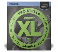 D'Addario Pro Steels 45-135 5-String Bass Strings, Long Scale, EPS165-5