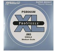 D'Addario PSB065M ProSteels Bass Guitar Single String, Medium Scale, .065