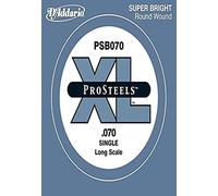 D'Addario PSB070SL ProSteels Bass Guitar Single String, Super Long Scale, .070