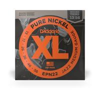 D'Addario Guitar Strings - XL Pure Nickel Electric Guitar Strings - Round Wound - Warm, Bright, Vintage Sound - EPN22 - Jazz Medium, 13-56