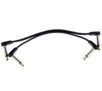 D'Addario PW-FPRR-206 Flat Patch Cable, 6in Right Angle, Twin PK