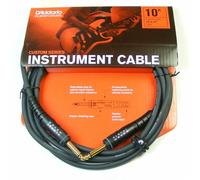 D'Addario PW-G-10.10' Custom Series Instrument Cable.Straight / Straight Jack