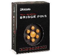 D'Addario PWPS6 Premium Acoustic End & Bridge Pin set, Boxwood