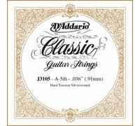 D'Addario Rectified Hard Tension Single Fifth String for Classical Guitar