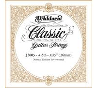 D'Addario Rectified Normal Tension Single Fifth String for Classical Guitar