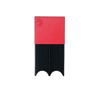 D'Addario Reed Guard - Sax and Clarinet Reed Case - Fits Reeds for Bass Clarinet, Contrabass Clarinet, Tenor Saxophone, and Baritone Saxophone - Holds 4 Reeds - Prevents Warping - Red