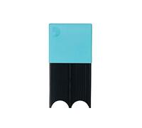 D'Addario Reed Guard - Sax and Clarinet Reed Case - Fits Reeds for Bass Clarinet, Contrabass Clarinet, Tenor Saxophone, and Baritone Saxophone - Holds 4 Reeds - Prevents Warping - Blue