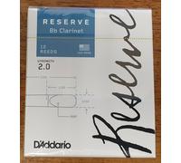 D'Addario Reserve Bb Clarinet Reeds, Strength 2.0, 10-pack