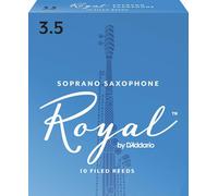 D'Addario Woodwinds - Royal Soprano Saxophone Reeds - Soprano Sax Reeds with Strong Spine - Great for Classical or Jazz - Strength 3.5
