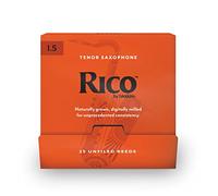 D'Addario Rico Tenor Saxophone Reeds, Strength 1.5, Individually Sealed, Pack of 25