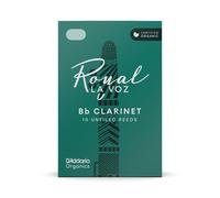 DAddario Royal La Voz Organic Bb Clarinet Reeds Soft (10 Pack)