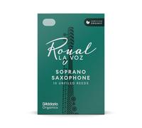 DAddario Royal La Voz Organic Soprano Saxophone Reeds Medium-Hard (10 Pack)