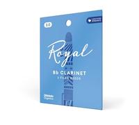 D'Addario Clarinet Reeds Royal Bb – Strength 3.0, Filed Cut, Strong Spine – Pack of 3