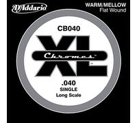 D'Addario Single Bass Chromes Flat Wound 040 Long Scale Strings