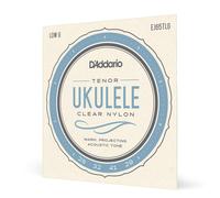 D'Addario Tenor Ukulele Strings, Clear Nylon, EJ65TLG, Low-G, 4-String