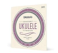 D'Addario Concert Ukulele Strings EJ87C – Titanium, 4-String Set, Pack of 1