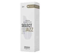 D'Addario Tenor Sax Reeds Organic Select Jazz 5-Pack - Filed, Strength 3 (Hard) - Individually Sealed