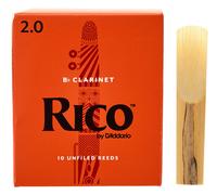 Rico 2.0 Strength Reeds for Bb Clarinet (Pack of 10)