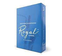 D'Addario Woodwinds RLB1030 Royal Baritone Saxophone Reeds, Strength 3.0 (Pack of 10)
