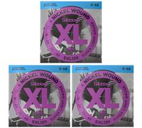 D'Addario XL Electric Guitar Strings Bundle 3 Sets 09-42 EXL120