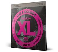 D'Addario Bass Guitar Strings, XL Nickel Half Rounds, ENR71, Long Scale, Regular Light Gauge 45-100, 4-String Set, Pack of 1