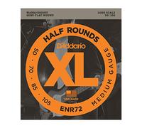 D'Addario Bass Guitar Strings XL Nickel Half Rounds ENR72 Long Scale Medium 50-105 4-String Set