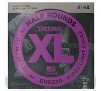 Stainless Steel Electric Guitar Strings 9-42 By D'Addario, EHR320 Half Rounds