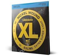 D'Addario Bass Guitar Strings EXL180 - Nickel Wound, 4-String, Extra Super Light 35-95 Long Scale