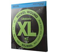 D'Addario Bass Guitar Strings - XL Nickel Bass Strings - EXL165SL - Perfect Intonation, Feel, Durability - For 4 String Bass Guitars - 45-105 Regular Light Top/Medium Bottom, Super Long Scale