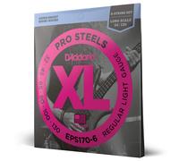 D'Addario XL ProSteels Bass Guitar Strings - EPS170-6 - 6 String - Long Scale -
