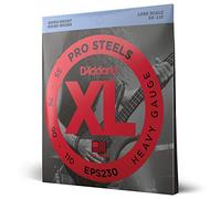 D'Addario Bass Guitar Strings, XL Pro Steels, EPS230, Long Scale, Heavy Gauge 40-95, 4-String Set, Pack of 1