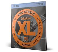 D'Addario Bass Guitar Strings, XL Pro Steels, EPS160, Long Scale, Medium Gauge 50-105, 4-String Set, Pack of 1