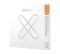 D'Addario Guitar Strings - XS Phosphor Bronze Coated Resophonic Guitar Strings - XSAPB1656 - Extended String Life with Natural Tone & Feel - For 6 String Guitars - 16-56 Medium Resophonic