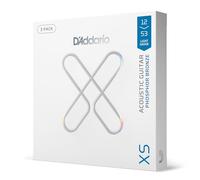 D'Addario Guitar Strings - XS Phosphor Bronze Coated Acoustic Guitar Strings - XSAPB1253-3P - Maximum Life with Smooth Feel & Exceptional Tone - For 6 String Guitars - 12-53 Light, 3-Pack