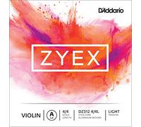 D'Addario Zyex 4/4 Scale Light Tension Single A String for Violin