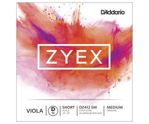 DAddario Zyex Viola D String Short Scale Medium