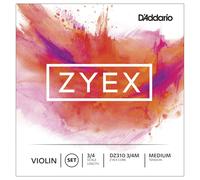 DAddario Zyex Violin String Set 3/4 Size Medium