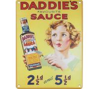 DADDIE'S SAUCE Metal Advertising Sign (SMALL 200mm X 150mm)